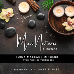 Tuina, massage minceur avec pose de ventouses, Maï Natura Audenge